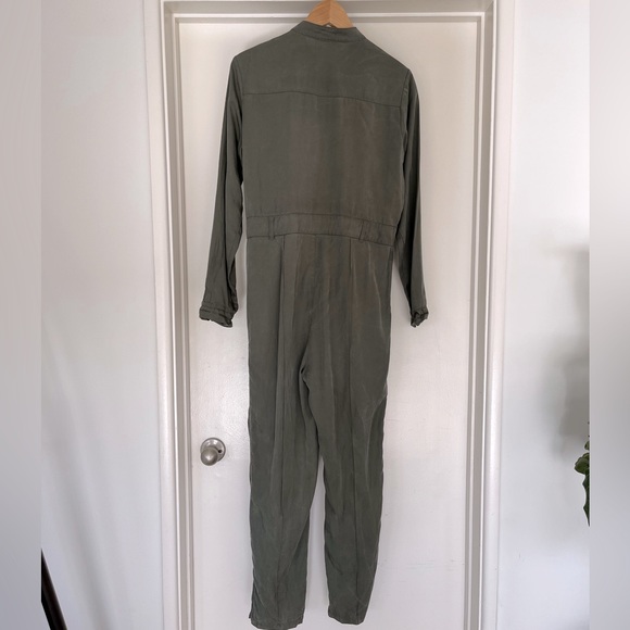 Fabletics Everleigh Woven Jumpsuit Safari Color Size Small - Picture 10 of 10